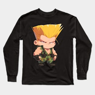 Street Fighter Guile Art Long Sleeve T-Shirt